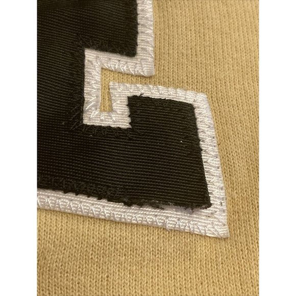 Purdue Boilermakers Sweatshirt Mens XL Gold LS Crew Neck Embroidered Spell out - Picture 9 of 9
